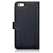 iPhone 6S Plus Case, Terrapin [Black] Premium PU Leather Wallet Case with Card Slots and Cash Compartment Case for iPhone 6 Plus / 6S Plus - Black with Tan Interior