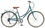 Critical Cycles Beaumont-7 Seven Speed Lady's Urban City Commuter Bike, Turquoise, 44cm (Medium/Large)