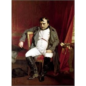 Napoleon sitting wearing boots