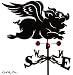 Farrell Series FLYING PIG PIGGY SIDE Mount Weathervane ~NEW~