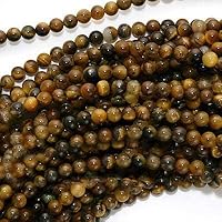 Tiger Tigers Eye Gemstone 3mm Round Beads / 16 Inch Strand