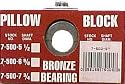 Chicago Die Casting 1/2In Pillow Block 7-500-5