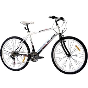 26" KCP VTT V�LO HOMME WILD CAT HF 18 Vitesses SHIMANO blanche noir (ws) - 66,0 cm (26 Pouces)