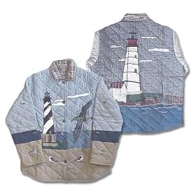 ZK Applique II Theme Lighthouse by the Bay Jacket - Reversible SM,MD,LG,XL (Click for... by TheMountainLine
