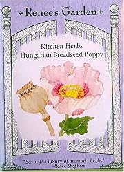 Hungarian Breadseed Heirloom Poppy Seeds 1000 Seeds