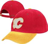 Calgary Flames Vintage Team Logo Slouch Adjustable Hat