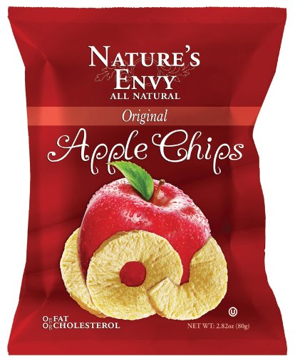 Nature's Envy Apple Chips Original, 2.8 Ounce Bags (Pack of 12) by Nature's Envy