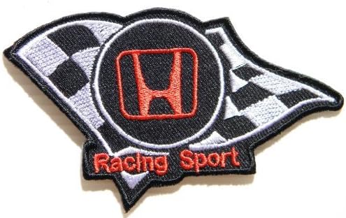 HONDA Checkered Flag Racing Biker Car Motorcycles Jacket Shirt T-Shirt Patch Sew Iron on Logo Embroidered Badge Sign Emblem Costume