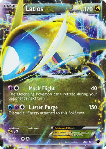 Pokemon - Latios-EX (86/116) - Plasma Freeze - Holo On Sale