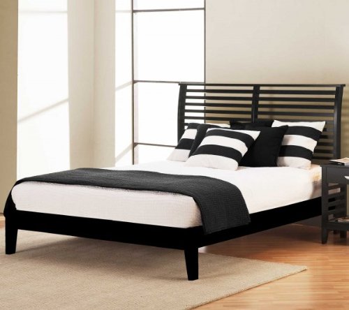 Twin Hillsdale Dio Black Modern Platform Bed in Black Finish