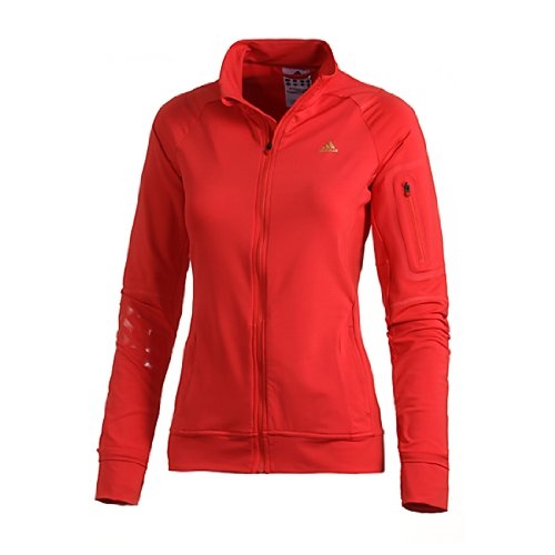 adidas Damen Sportjacke CP Knit Track T, radiant red f10/future met.f10, 34