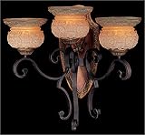 Metropolitan by Minka N2005-476 Casa Cristina Three Light Wall Sconce in Habana Night with Gold High