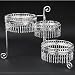 3 SECTION SWIVELING BUFFET - 3 SECTION SWIVELING BUFFET WITH HANGING CRYSTALS