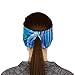 TrailHeads Print Headband | Ponytail Headband for Women | Ear Warmer for Running and Hiking - deep Dive Blue