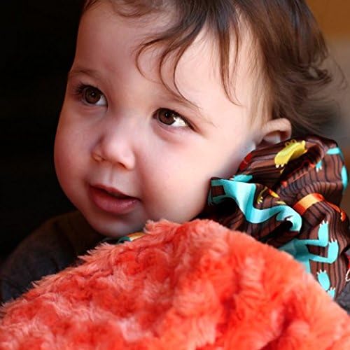 Allyzabba Dino Kiwi Large Baby Blanket 34″ X 28″