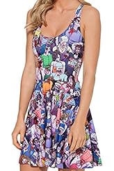 Sexy 2014 Polyester/Spandex Tank Pleated Skater Dress 