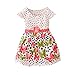 Weixinbuy Baby Girl's Cotton Polka Dots Short Sleeve Tutu Dress