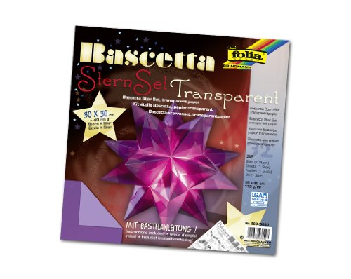 Folia 860/3030 - Bastel-Set Bascetta-Stern 30 x 30 cm 30 Blatt violett Preisvergleich