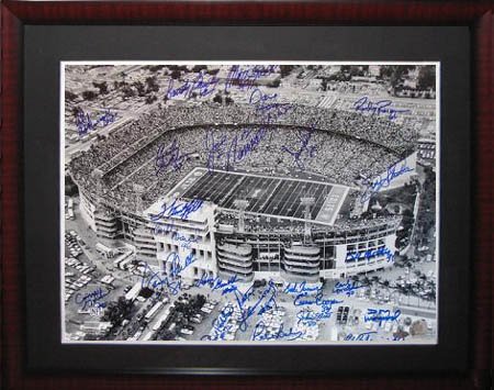 1969 New York Jets Super Bowl Champion Team Steiner B & W Framed Photo-16x20