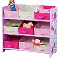 Kesper 17746 Kinder- Aufbewahrungsregal 9 Textilschubladen, rosa