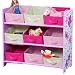 Kesper 17746 Kinder- Aufbewahrungsregal 9 Textilschubladen, rosa