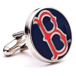 Classic Red Sox MLB Logo'd Executive Cufflinks w/Jewelry Box