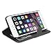iPhone 6 Plus Case, LK [Stand Feature] iPhone 6 Plus Wallet Case, PU Leather Case Flip Cover + Screen Protector & Stylus for iPhone 6 Plus (Black)