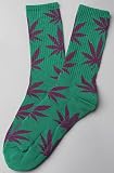 HUF SF The Plant Life Socks in Green,Socks for Men