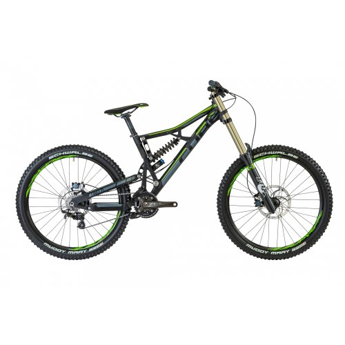 Cube Two15 Pro downhill full suspension Gentlemen green/black (2013) (Frame size: L)