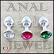 Crystal Anal Butt Plug Jewelry (Clear)