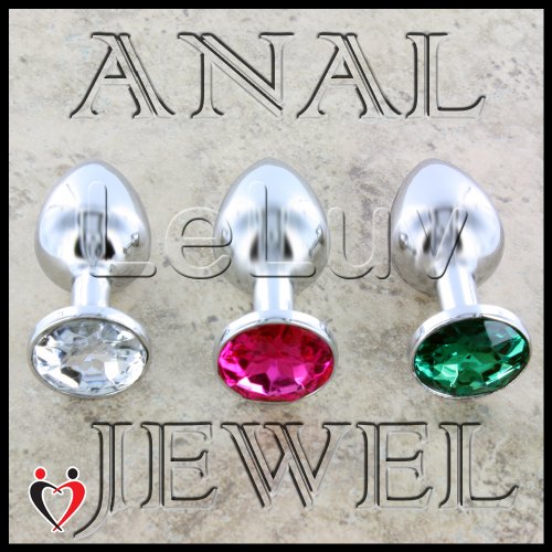 Crystal Anal Butt Plug Jewelry (Green)