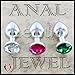 Crystal Anal Butt Plug Jewelry (Clear)