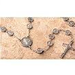Saint Benedict Rosary - 24" Linked Chain - 9mm Saint Benedict Medal Beads - 3/4" Saint Benedict Centerpiece - 1.5" Saint Benedict Crucifix - Made in Italy