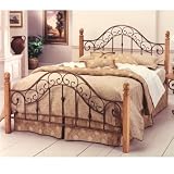 Hillsdale Furniture San Marco Queen Bed Set - Headboard and Footboard - 310BQR (Brown Copper/Light Pine Rust) (See Text)