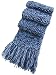 Handmade Acrylic Scarf for Men - Sky Clouds (100% Knitted By Hand) [Apparel]