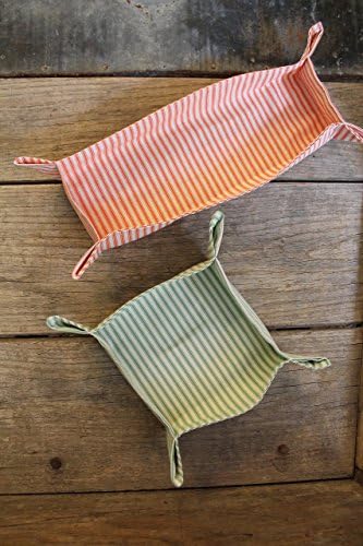 Square and Rectangular Fabric Serving Baskets