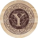 THIRSTYSTONE COASTER SET * MONOGRAMS * Y