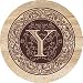 THIRSTYSTONE COASTER SET * MONOGRAMS * Y