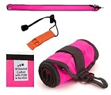 Bright Pink 6 ft Scuba Diving Dive Signal / Marker Tube with Inflator, (safety sausage)