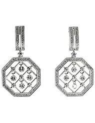 14K White Gold Diamond Dashing Diamonds Earrings