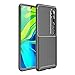 PULEN for Xiaomi Mi Note 10 Case,Xiaomi Mi Note 10 Pro Case,Shock Resistant Brushed Flexible Soft TPU Bumper Cover Phone Protective (Black)