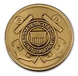 Service Medallion - Coast Guard w/ Adhesive