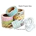 Crafty Rabbit Premium Washi Tape | Floral Set of 7 | Decorative Masking Tape Rolls | Pink Yellow Green Blue