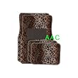 Car Truck SUV Tan Leopard Print Floormats