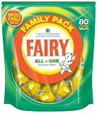 Fairy All In One Lemon Dishwasher Tablets 80 Washes