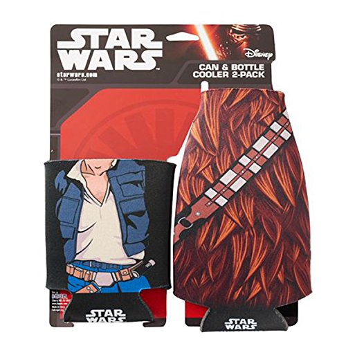 Star Wars Han Solo Chewbacca 2-Pack Can & Bottle Huggie Set