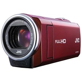 JVC 1.5-Megapixel 1080P High-Definition Everio Digital Video Camera (Red) GZE10RUS