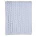 Amy Coe Chenille Cable Blanket - Blue