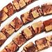 Wood Beads Abstract Cube 10mm /16 Inch Strand Wooden