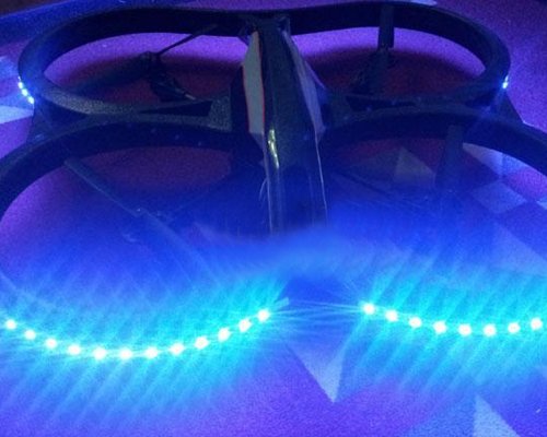 Parrot AR.Drone 2.0 Quadricopter DIY Retrofit Indoor Hull Decoration Night Flight LED Light Strap - Blue